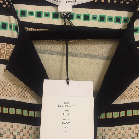 Diane von Furstenberg NWT silk shift dress 2 $398 - Picture 3 of 4