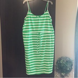 Old Navy Green and White Striped Dress Old Navy Green and White Striped Dress