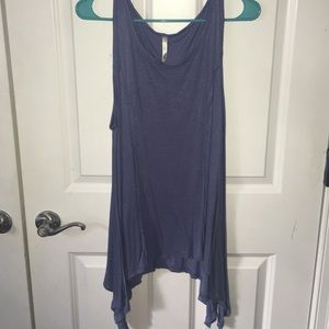 Blue dressy tank top