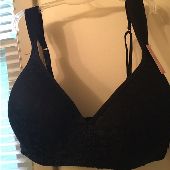 Izod Black Bra