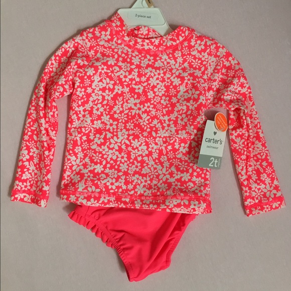 Carter's rash guard swim set