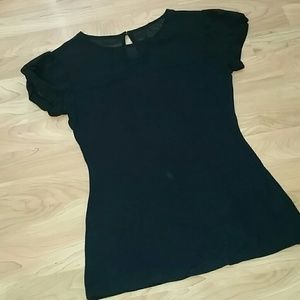 Black fitted Express top