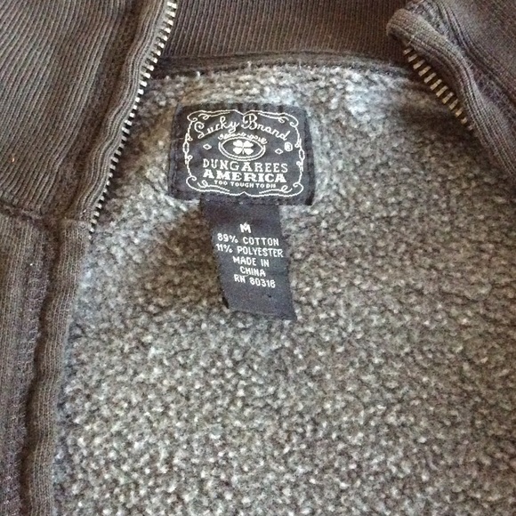 Lucky Brand Sweatshirt with Rose print in back - Picture 3 of 4