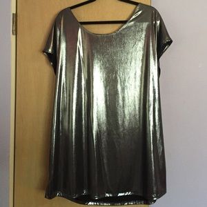 American Apparel Metallic Tunic Dress