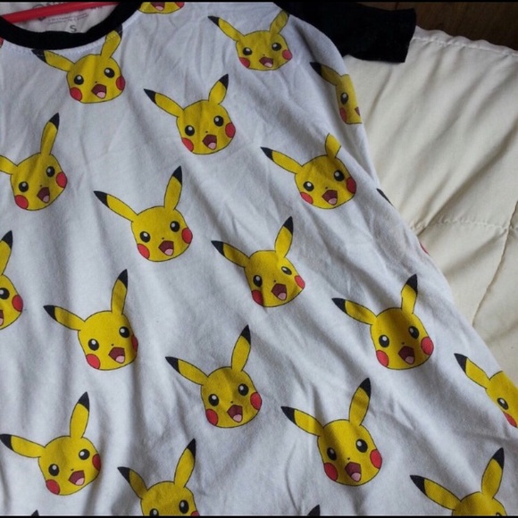 Pikachu baseball tee - Picture 1 of 2