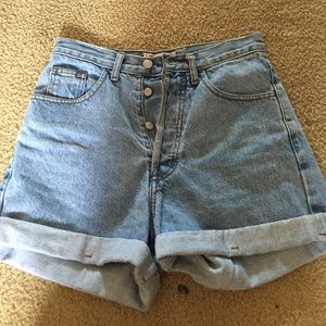 High waisted shorts