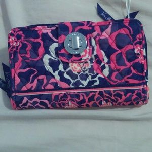 Vera Bradley Katalina Pink Turn Lock Wallet