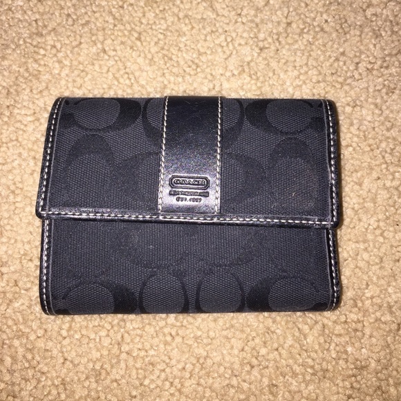 COACH small black wallet