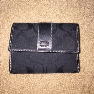 COACH small black wallet