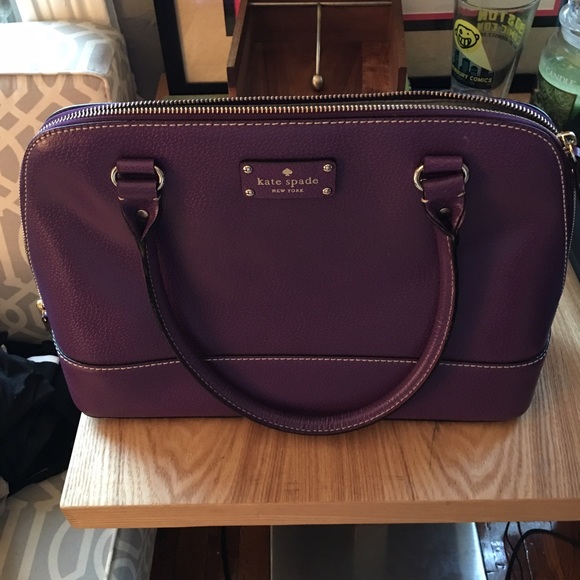 Kate Spade Handbags - Gorgeous Purple Leather Kate Spade Purse