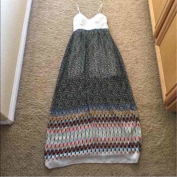 Print maxi dress