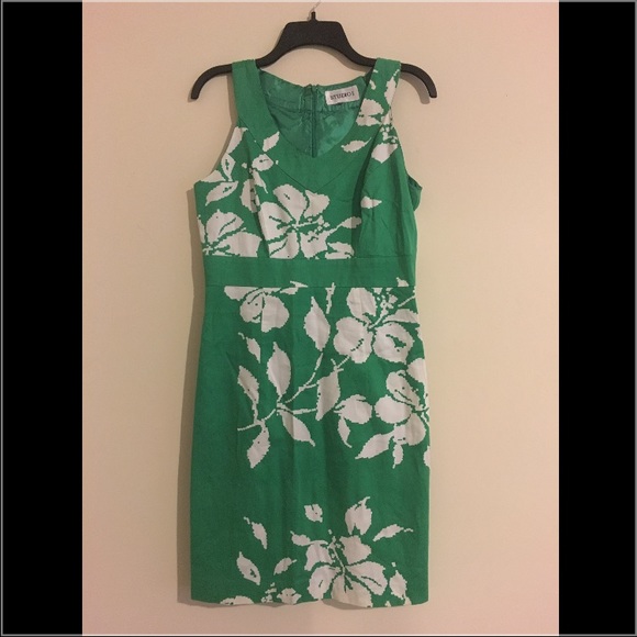 🔷 Final Price 🔷 Green dress with floral pattern