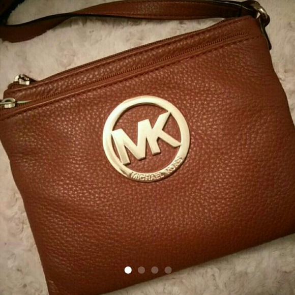 Michael Kors Fulton brown crossbody