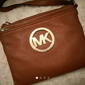 Michael Kors Fulton brown crossbody