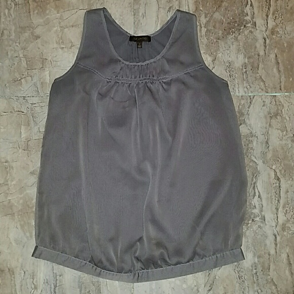 The Limited Gray Dress Top