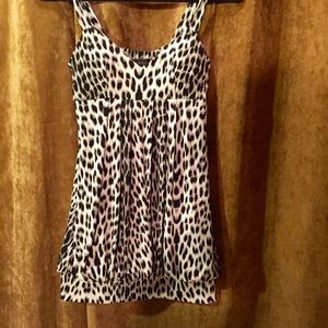 Animal print cocktail dress
