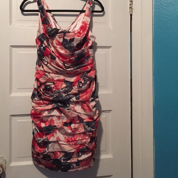 New Satin Ruffled Dress - Picture 1 of 3