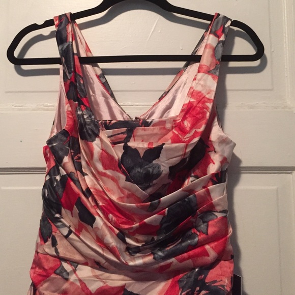 New Satin Ruffled Dress - Picture 2 of 3