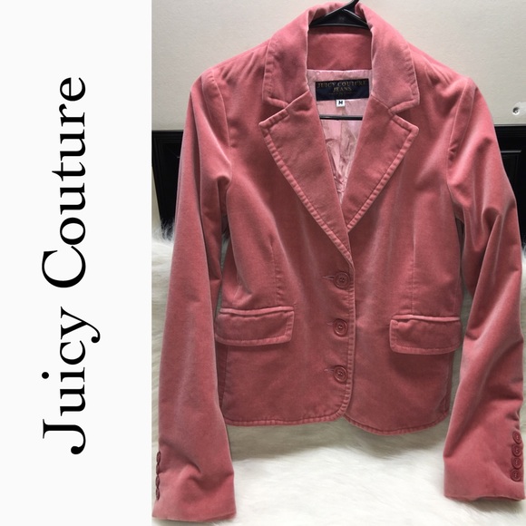 💙Velvety pink Juicy couture Jacket