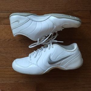 White Nike Cheer Sneakers