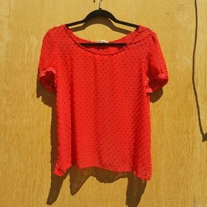 Pins and Needles Polka dot short sleeve Blouse