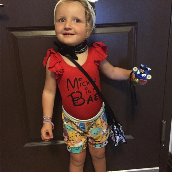 Mickey is my bae leotard and shorts sz 2/3