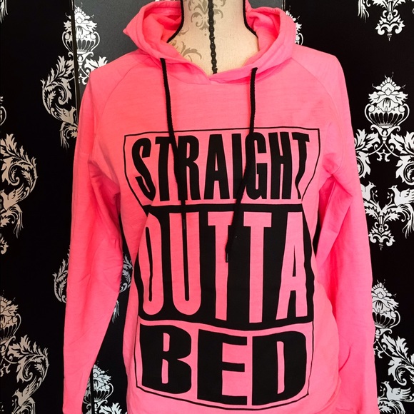 🍀 NEW! Straight Outta Bed Hooded Sweatshirt! - Picture 4 of 4