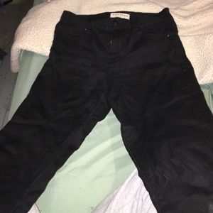black high rise bullhead jeans