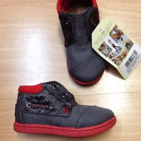 NEW Toms Tiny Quilted Nylon Bimini High Grey