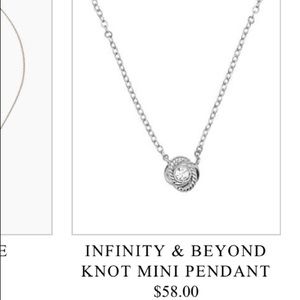 Silver Kate Spade necklace