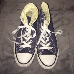 High top Converse Navy Blue