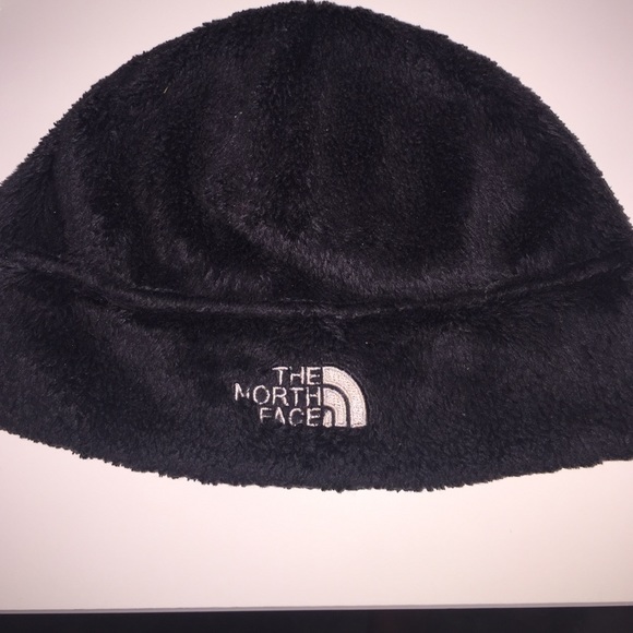 North face girls' soft black beanie hat