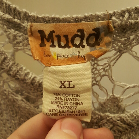 Mudd crochet or knit crop top - Picture 3 of 3