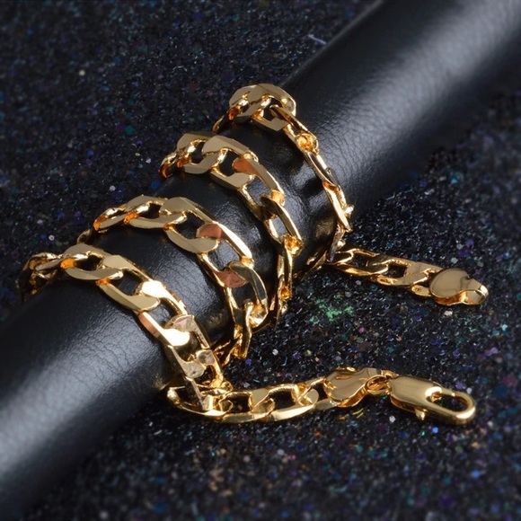 New 18k gold plated chain for men or women