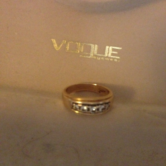 💥24 hour flash sale 14K genuine gold/diamond band - Picture 2 of 4