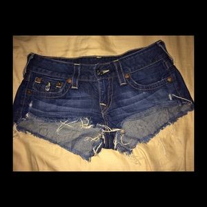 True Religion jean shorts