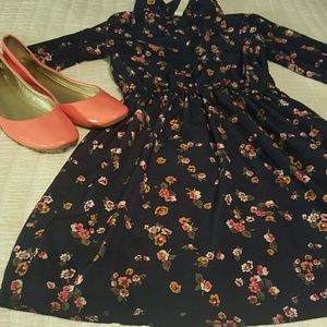 Dress and ballet flats