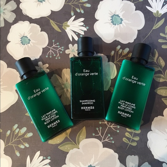 Hermes d'orange lot of 2 lotions and 1 shampoo