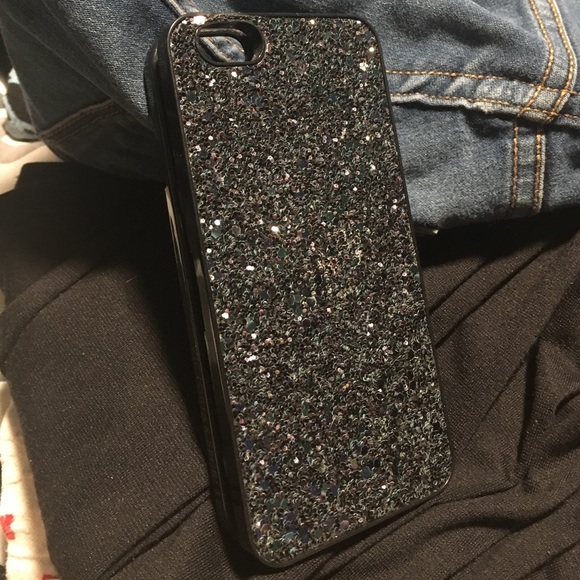Victoria Secret iPhone 6s black glitter case