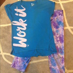 Old Navy Blue & Purple Active Wear