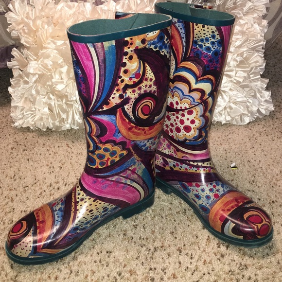 Patterned Rain boots