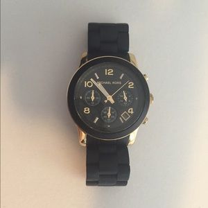 Black And Gold Michael Kors Watch