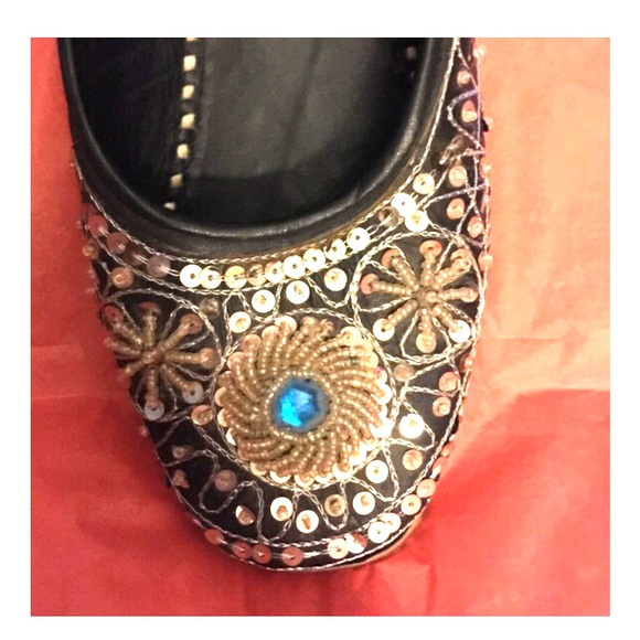 Shoes - Beautiful sequined Moroccan Espadrilles sandals