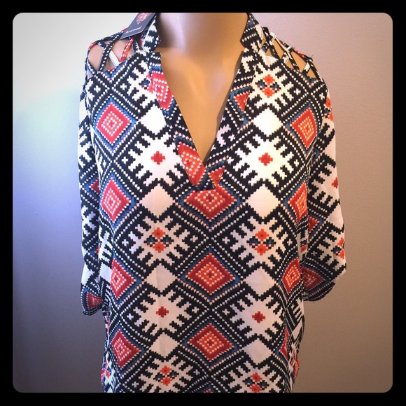 Aztec print blouse - Picture 1 of 2