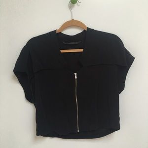 Black crop top