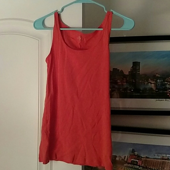 Plain orange tank