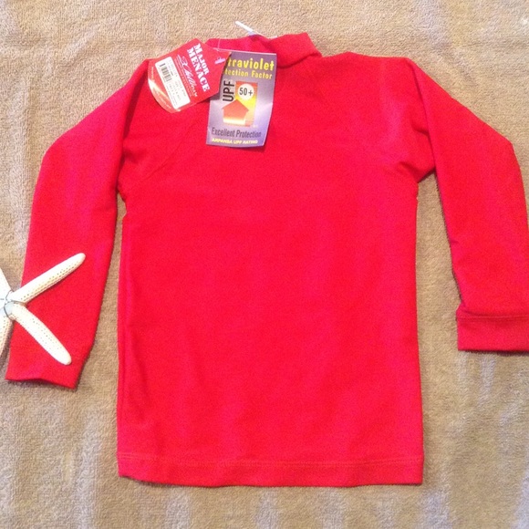 UPF Sun Protection Rash Guard Swim Shirt - Picture 4 of 4