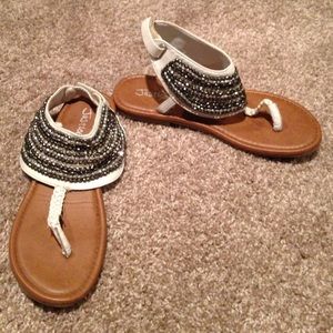 Justice bejeweled sandals