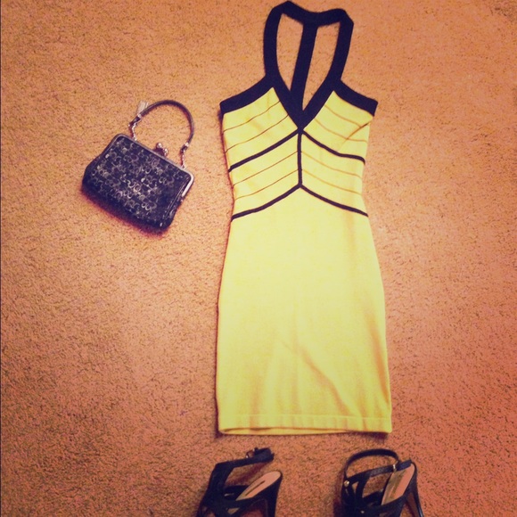 marciano yellow dress