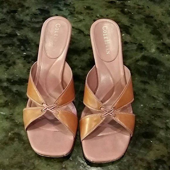 Cole Haan Slip On Heels 7 1/2 AA - Picture 1 of 3